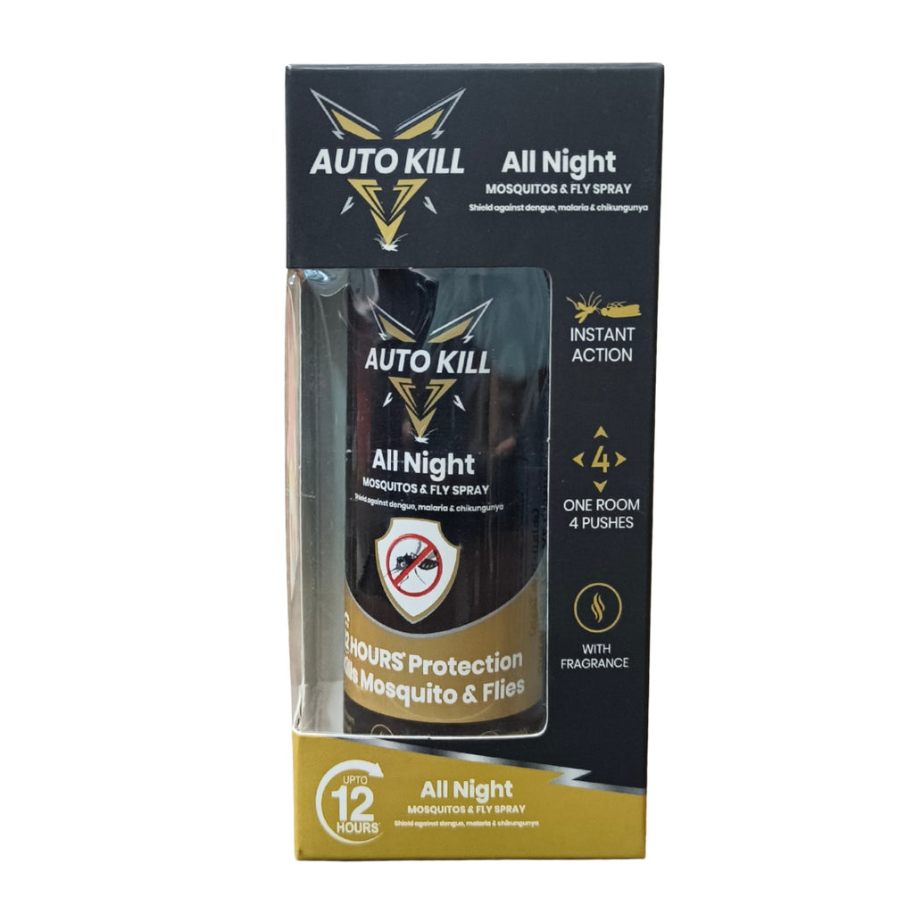 Autokill 2 in 1 Mosquito Killer & Cockroach Killer Spray - 600ml | All Insect Killer | Lemon Fragrance | 100% Kill Guarantee | Mosquito Repellent, Mosquito Spray Aerosol