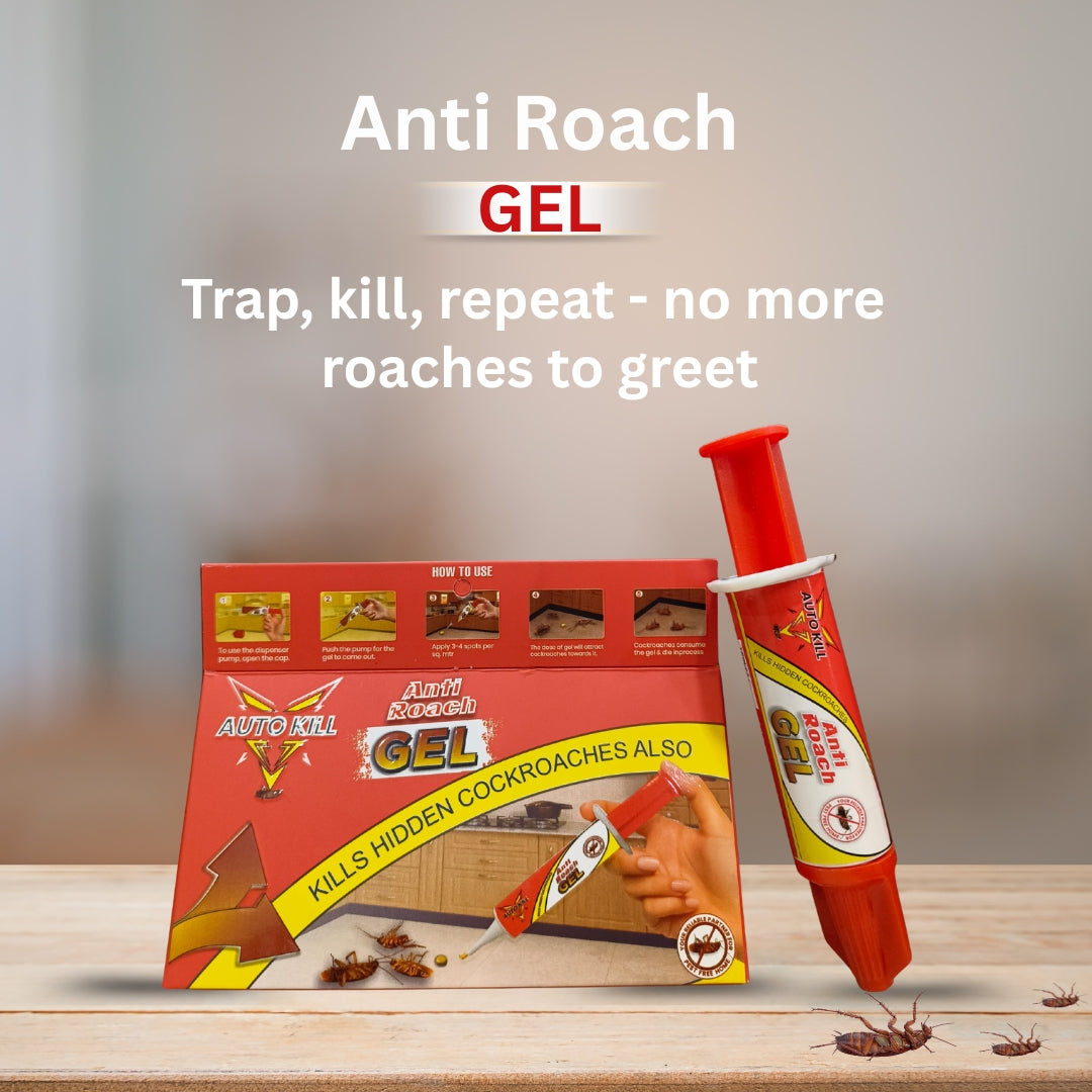 Autokill Complete Pest Control Kit - Mosquito & Fly Spray, Termite Killer Spray & Anti-Roach Gel | 3-in-1 Home Protection Pack
