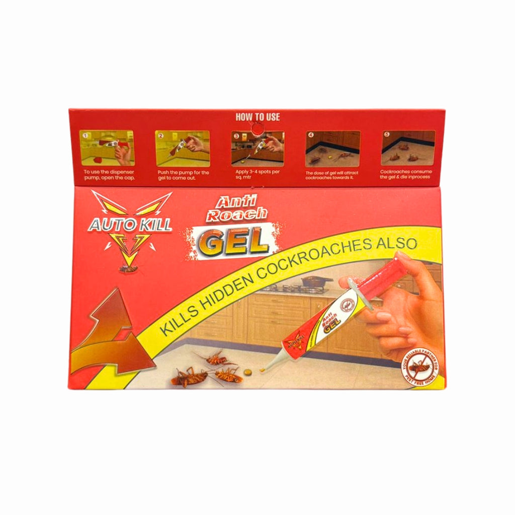 Autokill Anti Roach Gel - Cockroach Killer (20G) | Kitchen Safe | Odourless | Fast And Convenient,