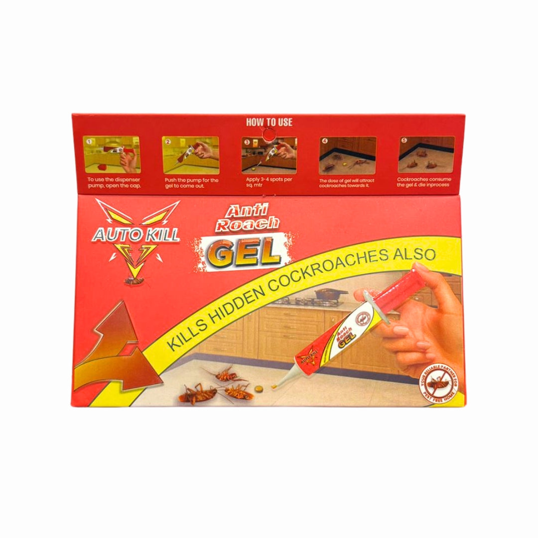 Autokill Anti Roach Gel - Cockroach Killer (20G) | Kitchen Safe | Odourless | Fast And Convenient,