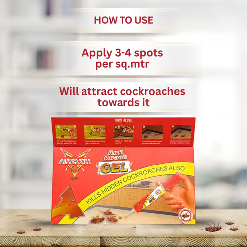 Autokill Anti Roach Gel - Cockroach Killer (20G) | Kitchen Safe | Odourless | Fast And Convenient,